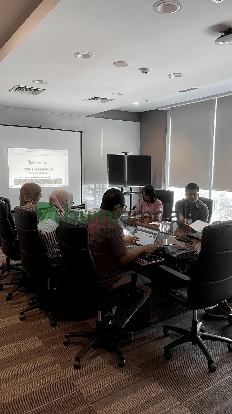 Rapat tim bumiamdal bersama klien